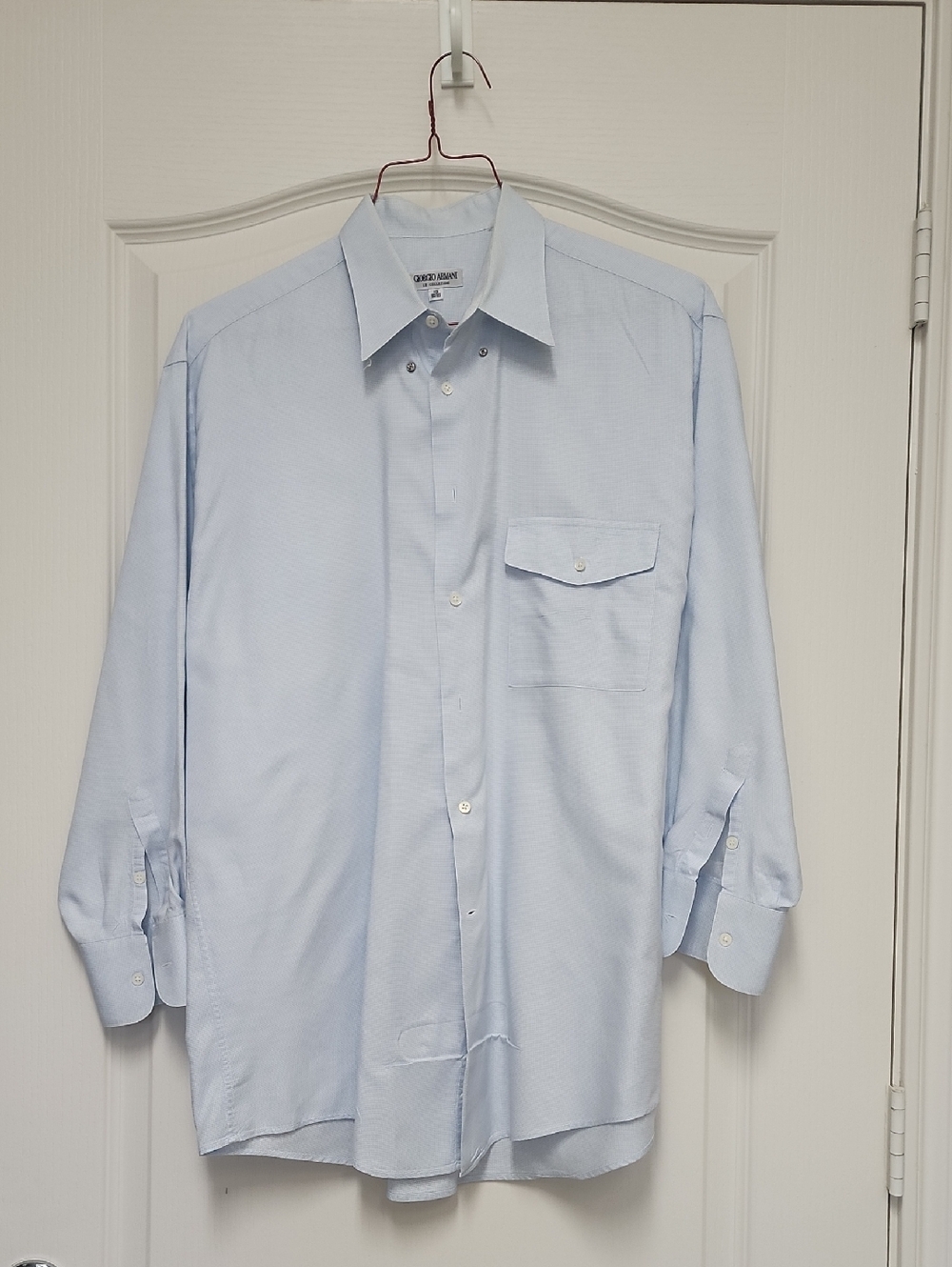 Giorgio Armani Light Blue Men's Dress Shirt